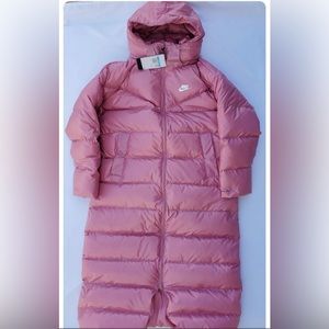 Nike long down parka coat